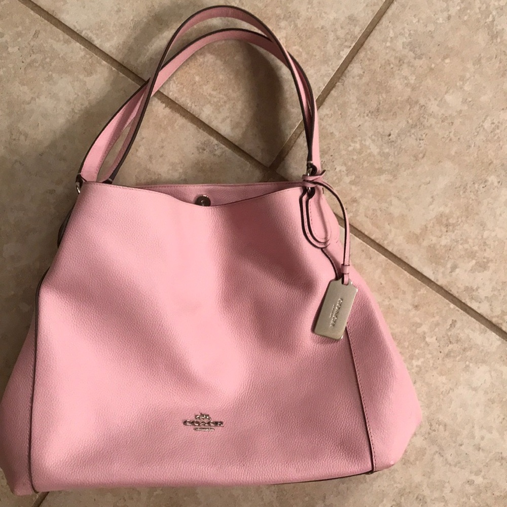 Coach Edie shoulder bag: blossom/ silver